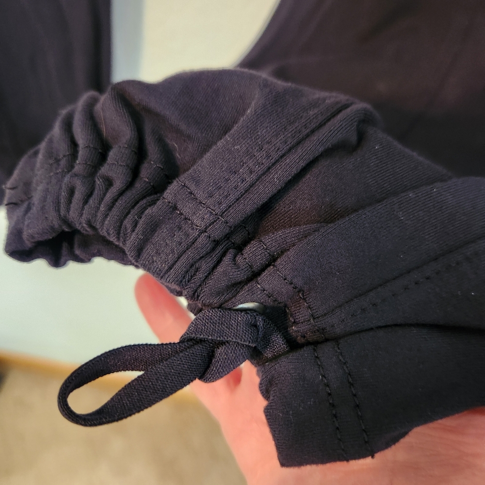 Athleta Metro Slouch Black Jogger Pants with Zipper Pockets,‎ Size LP - Picture 6 of 10